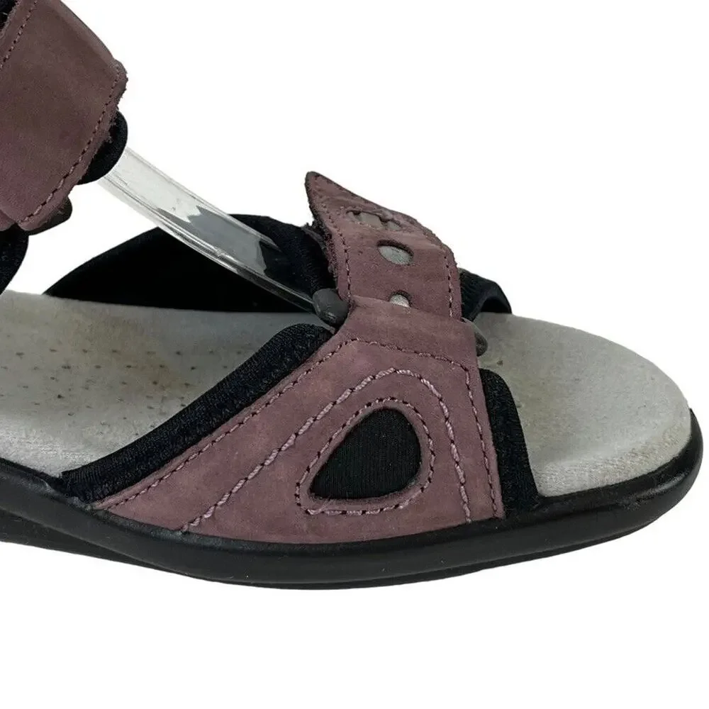 Hotter Comfort Concept Purple Strappy Sporty Casual Sandals Shoes sz 8